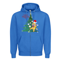 True Royal Winnie The Pooh- Merry christmas Zipper Hoodie - artisFamous