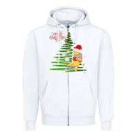 White Winnie The Pooh- Merry christmas Zipper Hoodie - artisFamous