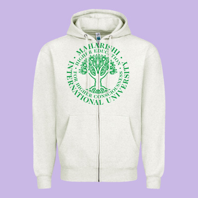 Maharishi International College Zipper Hoodie Designed By Artisfamous