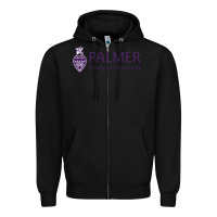 Black Palmer College of Chiropractic Zipper Hoodie - artisFamous