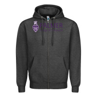 Charcoal Heather Palmer College of Chiropractic Zipper Hoodie - artisFamous