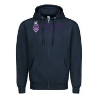 Navy Palmer College of Chiropractic Zipper Hoodie - artisFamous