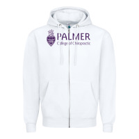 White Palmer College of Chiropractic Zipper Hoodie - artisFamous