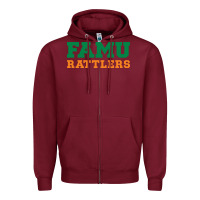 Burgundy Famu Rattlers Zipper Hoodie - artisFamous