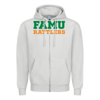 Dove Grey Famu Rattlers Zipper Hoodie - artisFamous