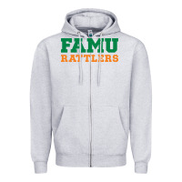 Heather Grey Famu Rattlers Zipper Hoodie - artisFamous