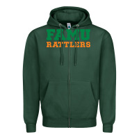 Sports Green Famu Rattlers Zipper Hoodie - artisFamous