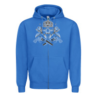 True Royal guns & roses 7 Zipper Hoodie - artisFamous