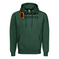 Sports Green biggby coffee Zipper Hoodie - artisFamous