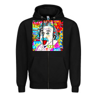 Black POP ART RETRO Zipper Hoodie - artisFamous