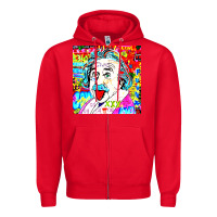 Red POP ART RETRO Zipper Hoodie - artisFamous