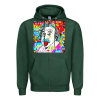 Sports Green POP ART RETRO Zipper Hoodie - artisFamous