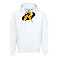 White Robin Zipper Hoodie - artisFamous
