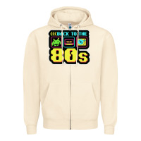 Sandshell BACK TO THE 80S Zipper Hoodie - artisFamous