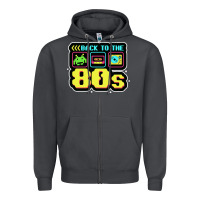 Smoke BACK TO THE 80S Zipper Hoodie - artisFamous