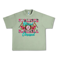 Oil Green stressed blessed & baseball obsessed Urban Heavy Tee - BundleAndBundleShop