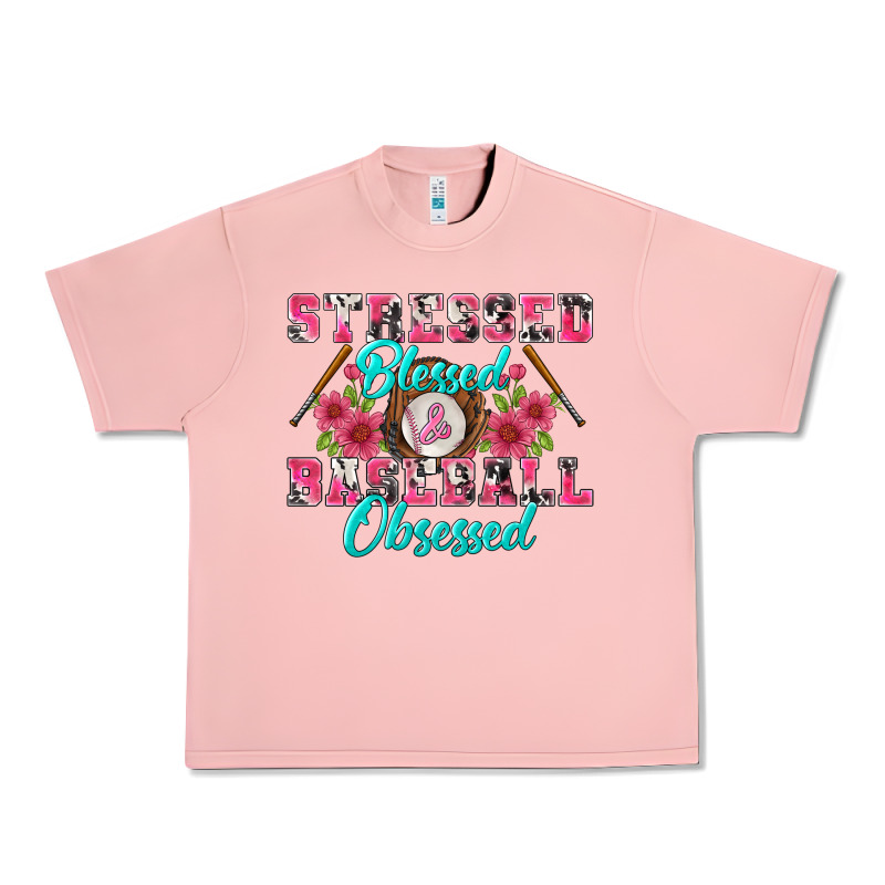 Stressed Blessed & Baseball Obsessed Urban Heavy Tee by BundleAndBundleShop | Teevron