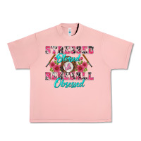 Salmon stressed blessed & baseball obsessed Urban Heavy Tee - BundleAndBundleShop