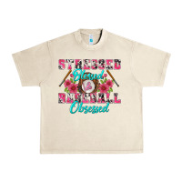 Sandshell stressed blessed & baseball obsessed Urban Heavy Tee - BundleAndBundleShop