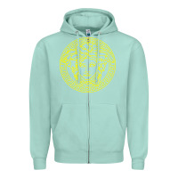 Seafoam VINTAGE  Medusa Zipper Hoodie - artisFamous
