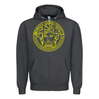 Smoke VINTAGE  Medusa Zipper Hoodie - artisFamous