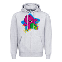 Heather Grey barney 5 Zipper Hoodie - artisFamous