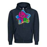 Navy barney 5 Zipper Hoodie - artisFamous