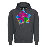 Smoke barney 5 Zipper Hoodie - artisFamous