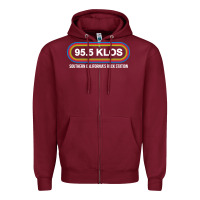 Burgundy klos classic Zipper Hoodie - artisFamous