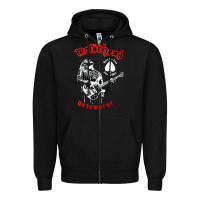 Black lemmy vocal Zipper Hoodie - artisFamous