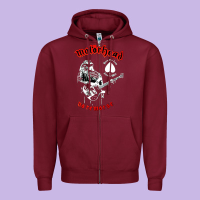 Lemmy Vocal Zipper Hoodie Designed By Artisfamous