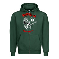 Sports Green lemmy vocal Zipper Hoodie - artisFamous
