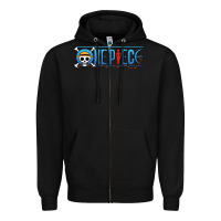 Black One piece Zipper Hoodie - artisFamous