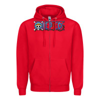 Red One piece Zipper Hoodie - artisFamous