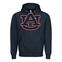 Navy auburn tigers Zipper Hoodie - artisFamous