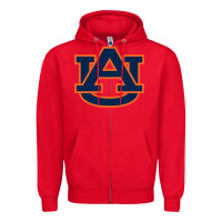 Red auburn tigers Zipper Hoodie - artisFamous