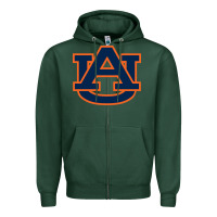 Sports Green auburn tigers Zipper Hoodie - artisFamous