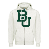 Oatmeal Heather baylor athletics Zipper Hoodie - artisFamous