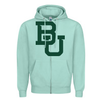 Seafoam baylor athletics Zipper Hoodie - artisFamous