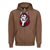 Chestnut bloomsburg huskies Zipper Hoodie - artisFamous