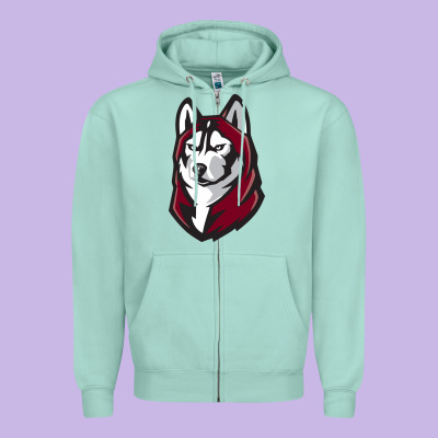 Bloomsburg Huskies Zipper Hoodie Designed By Artisfamous