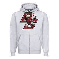 Heather Grey boston college eagles Zipper Hoodie - artisFamous