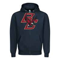Navy boston college eagles Zipper Hoodie - artisFamous