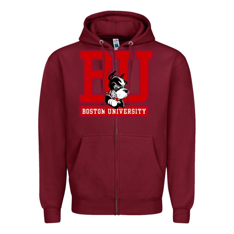 Boston University Terriers Zipper Hoodie by artisFamous | Teevron