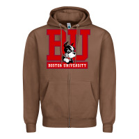 Chestnut boston university terriers Zipper Hoodie - artisFamous