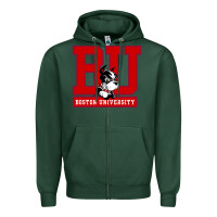 Sports Green boston university terriers Zipper Hoodie - artisFamous