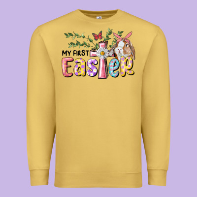 My First Easter Bunny Premium Sweatshirt Designed By Ranaportraitstore