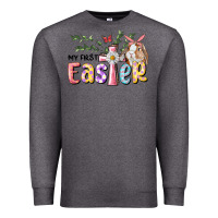Charcoal Heather My First Easter Bunny Premium Sweatshirt - RanaPortraitStore
