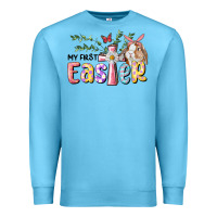 Ocean Blue My First Easter Bunny Premium Sweatshirt - RanaPortraitStore