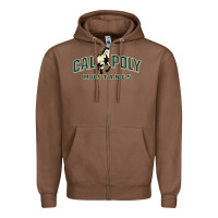 Chestnut cal poly mustangs Zipper Hoodie - artisFamous